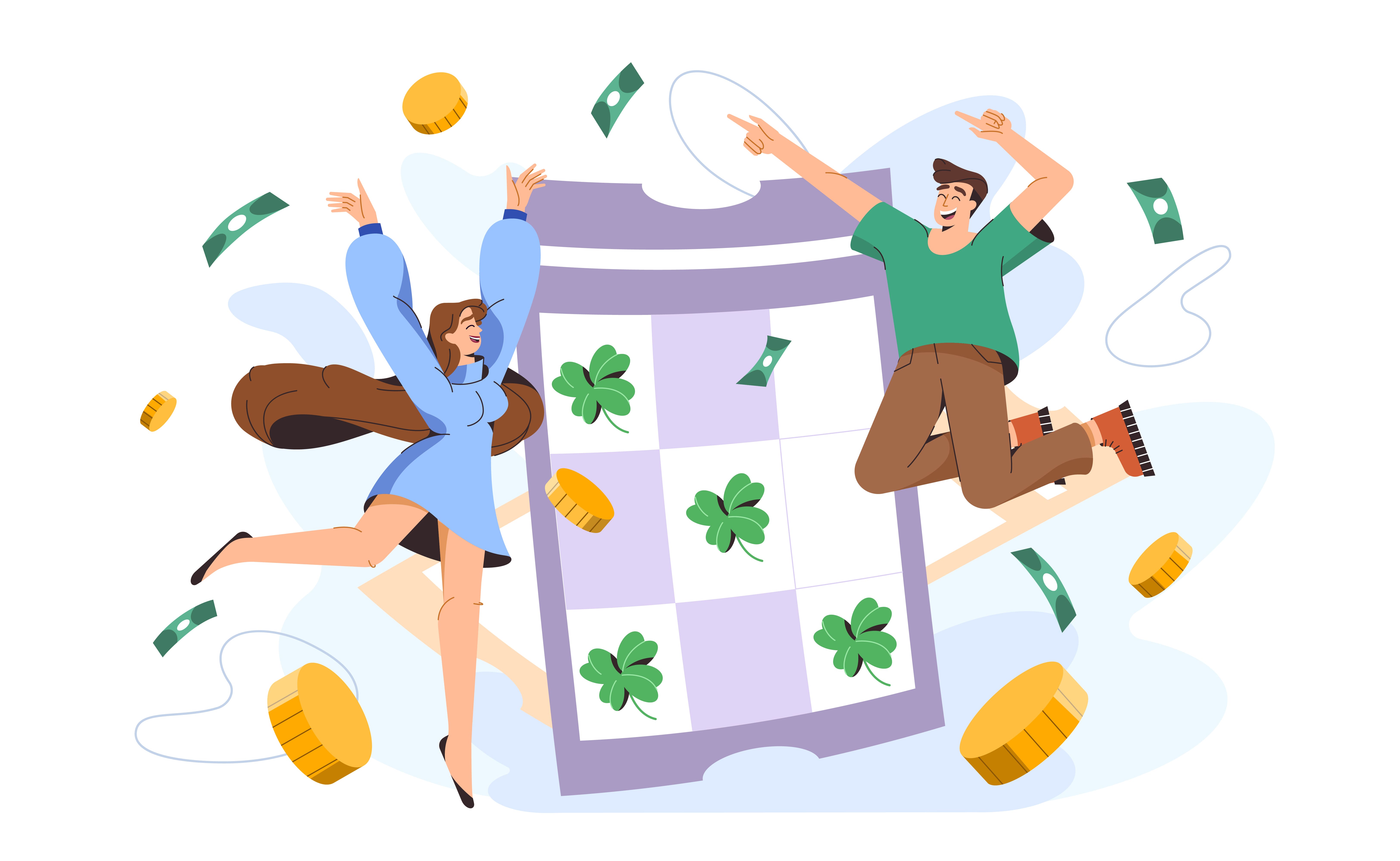 Lotto-themed visual